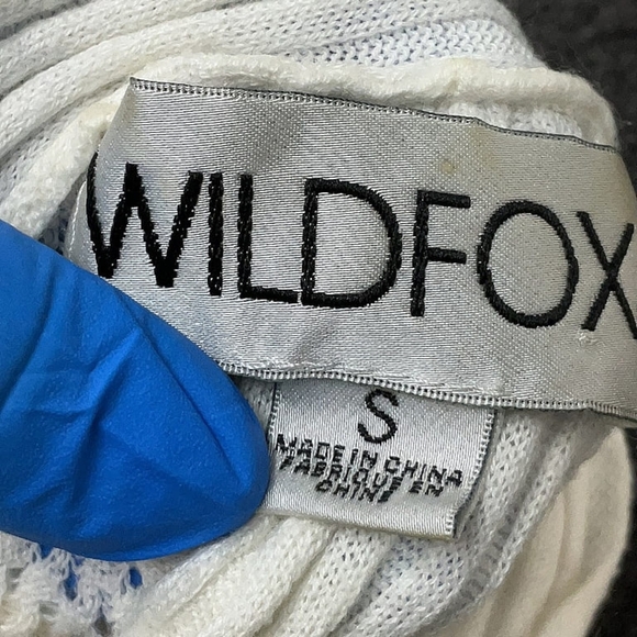 WILDFOX Ivory Boho Fringe Knit Pullover Top – Size S - Picture 5 of 6